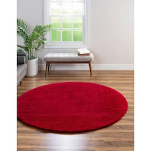 Solo Calabasas Red 6' 0 x 6' 0 Round Rug