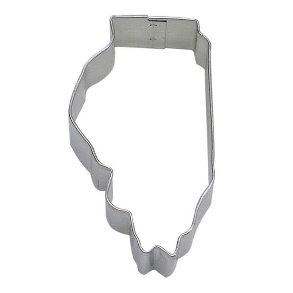 CybrTrayd 12-Piece Illinois State Tinplated Steel Cookie Cutter & Recipe
