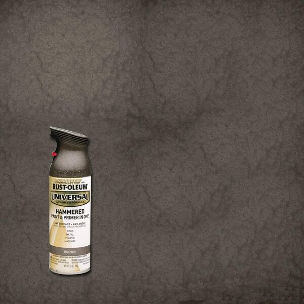 Rust-Oleum Universal 12 oz. All Surface Hammered Brown Spray Paint and Primer in One