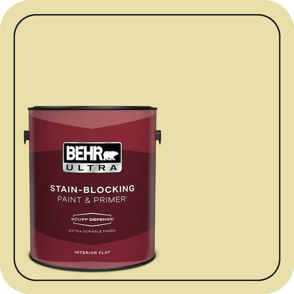 BEHR ULTRA 1 gal. #P350-3 Green Charm Extra Durable Flat Interior Paint & Primer