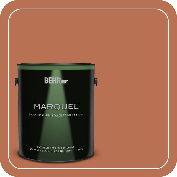 BEHR MARQUEE 1 gal. #230D-6 Iced Tea Semi-Gloss Enamel Exterior Paint & Primer