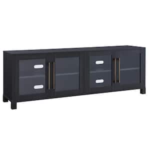 Quincy 68 in. Charcoal Gray TV Stand Fits TV's up to 75 in.