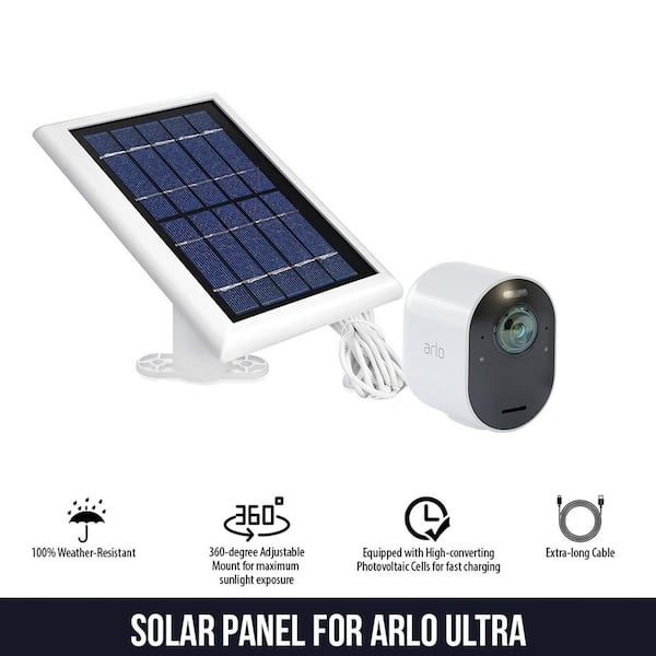NOT Compatible with Arlo Pro/Pro 2 & Arlo Essential Spotlight Wasserstein 2-in-1 Solar Panel Charger & Security Light Compatible with Arlo Pro 3/Pro 4 & Arlo Ultra/Ultra 2 Black 