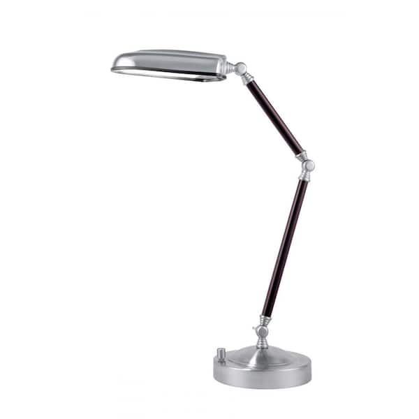 Filament Design 26 in. Polished Steel Swing Arm Desk Lamp