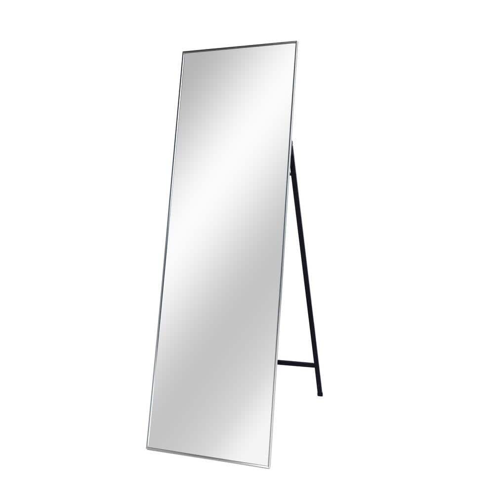 COWLOWN 22 in. W x 65 in. H Rectangle Framed Silver Full Length