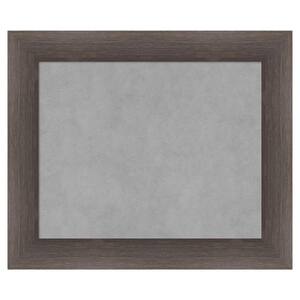 Hardwood Chocolate 25 in. x 21 in. Wood Framed Magnetic Memo Board