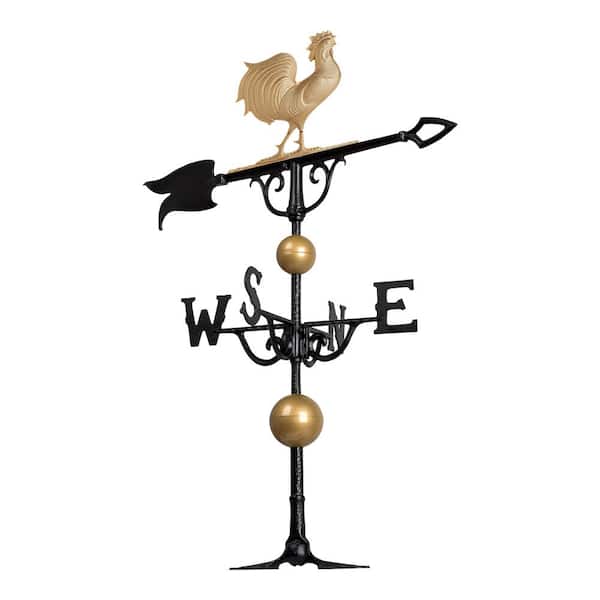 Whitehall Products 46 in. Rooster Weathervane with Globes