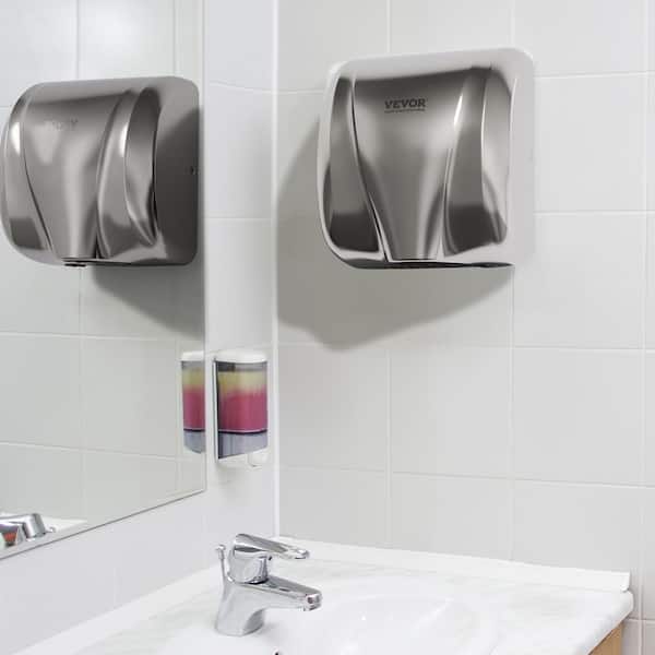Heavy Duty Commercial Hand Dryer 1300W Automatic High Speed Stainless Steel Warm Wind Hand Blower, 120V
