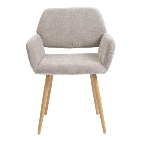 Wateday Beige Fabric Upholstered Backrest Side Chair