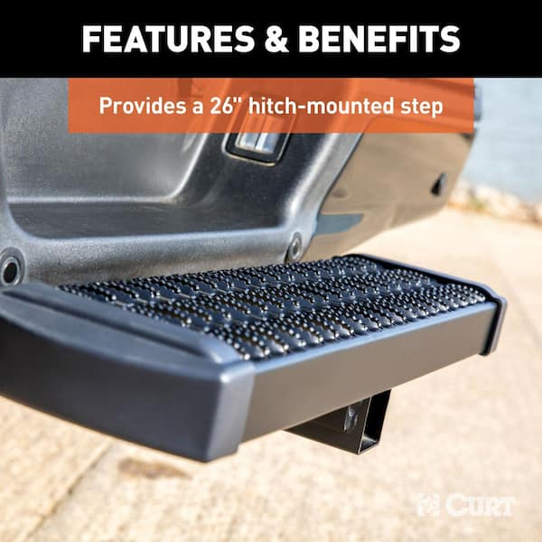 CURT Adjustable Channel Mount Hitch Step 45909 - The Home Depot