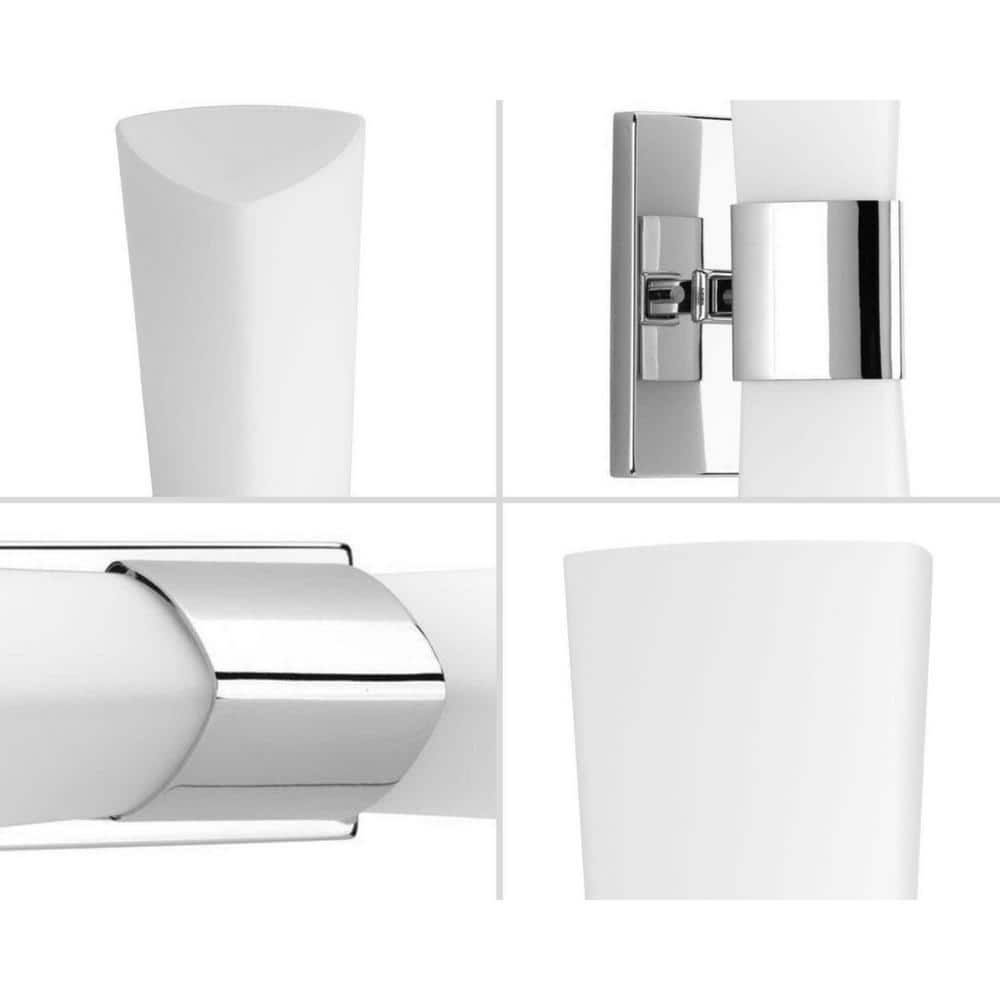 Polished Chrome 21" Modern Two-Light Bath Sconce