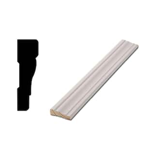 WM 356 - 11/16 in. D x 2-1/4 in. W x 83-1/2 in. L Primed Wood Finger-Jointed Door Casing Molding Set