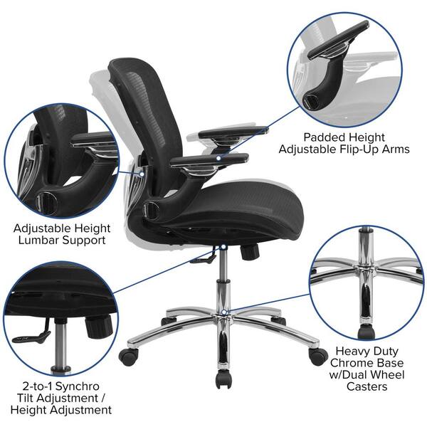 Flash Furniture Ergonomic Mesh Office Chair with Synchro-Tilt