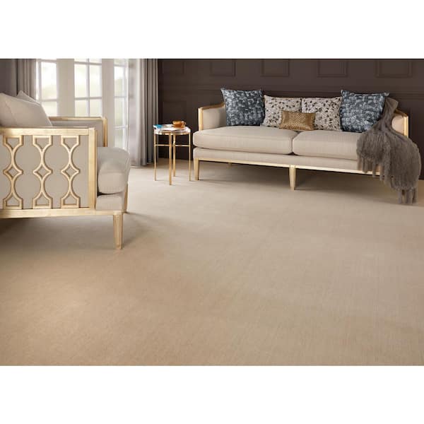 6 in. x 6 in. Texture Carpet Sample - Supreme - Color - Shell