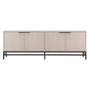 Campello 70 in. Alder White TV Stand Fits TV's up to 78 in.