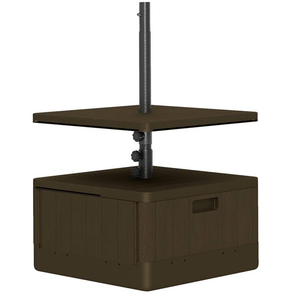 Outdoor Umbrella Stand Base, 176 lbs. with Stand Filling, HDPE, Metal Patio
