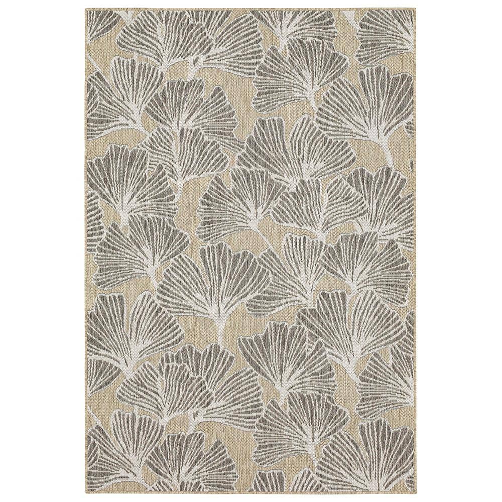 Mohawk Home Harbour Blossoms Beige 5 ft. 3 in. x 7 ft. 6 in. Flora ...