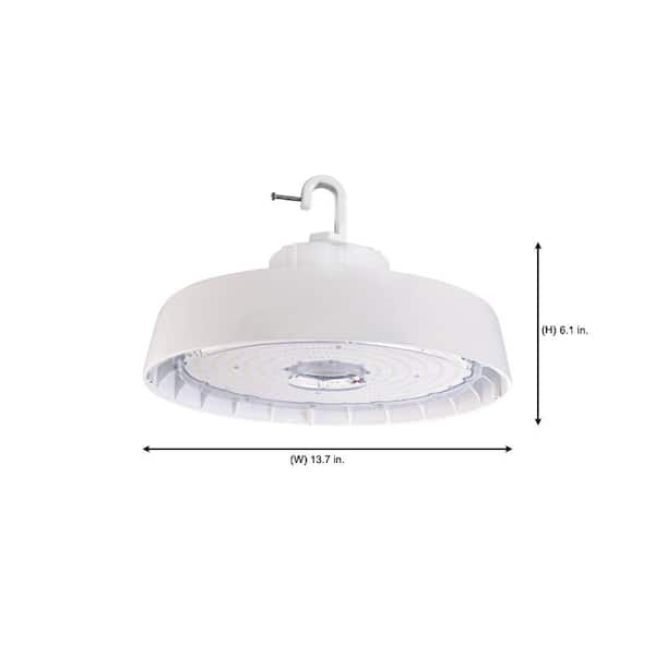 14 in. Round 600-Watt Equivalent Integrated LED White High Bay Light