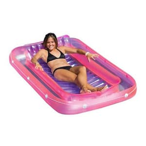 70 in. x 46 in. x 8 in. Swimming Pool Inflatable Suntan Tub Float Lounge