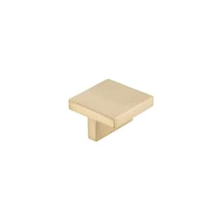 Bendale Collection 1-5/8 in. (42 mm) Modern Champagne Bronze Square Cabinet Knob