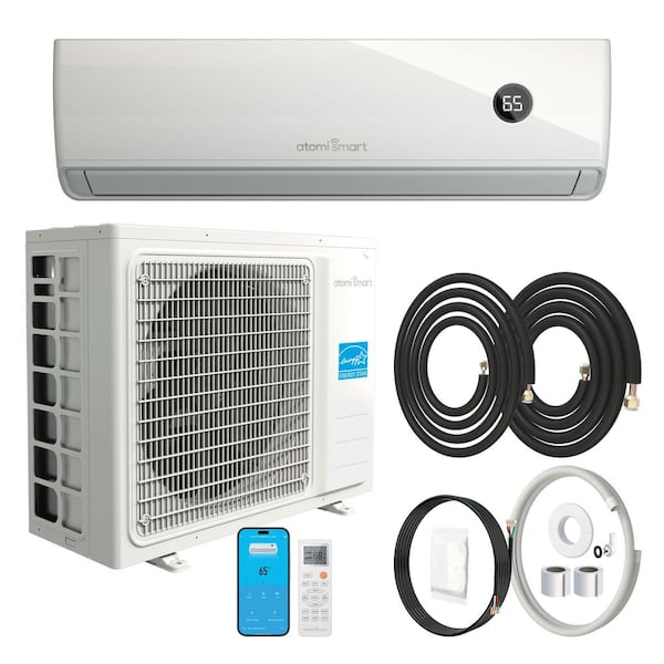 Tempestas Smart WiFi 1-Zone 18,000 BTU 21.2 SEER2 Ductless Mini Split Heat Pump with 14.8 ft. Lines