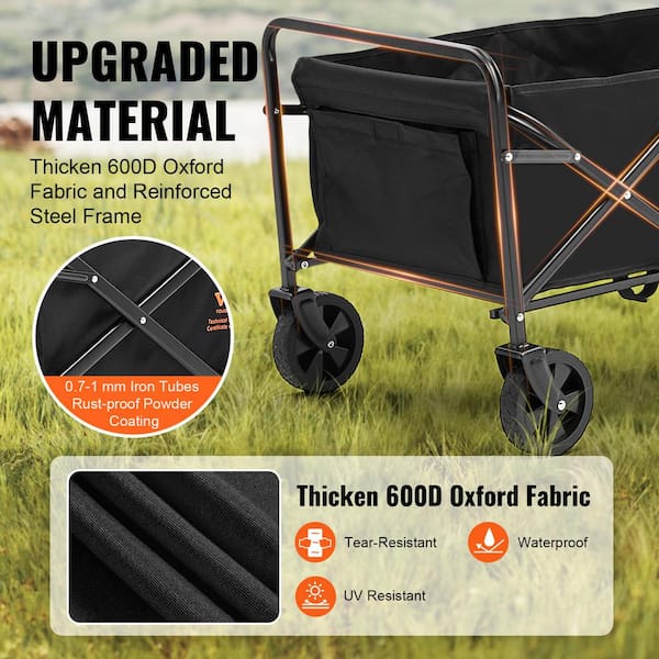 SAILARY Collapsible Utility Cart Folding Wagon, 220 Lbs Capacity - View #8