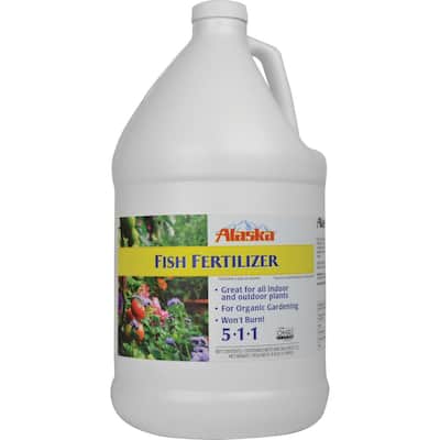 1 Gal. Organic Gardening Liquid Fish Emulsion Fertilizer 5-1-1