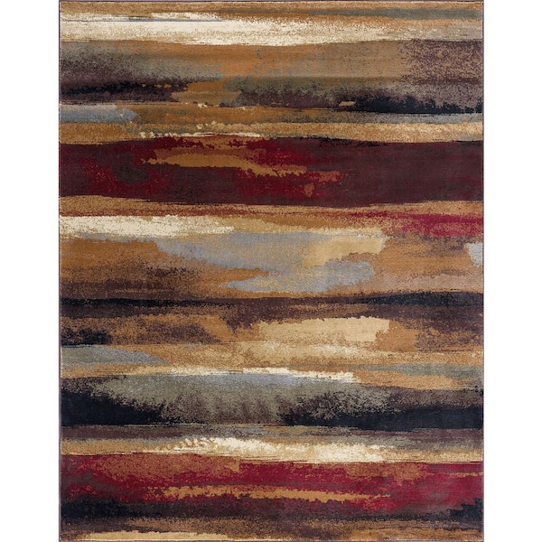 Festival Abstract Multi-Color 7 ft. x 10 ft. Indoor Area Rug