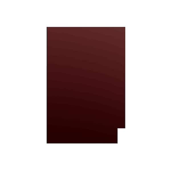 Charlotte Raised 0.25 in. W x 34.5 in. H x 23.25 in. D in Bordeaux End Panel in Assembled Base Cabinet