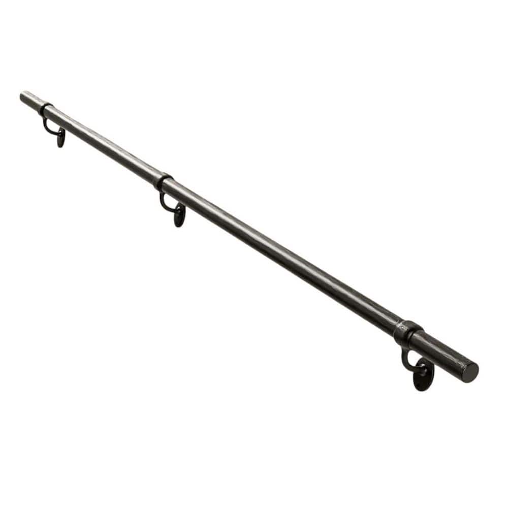 5 Feet Aluminum Stair Railing Indoor Outdoor Hand Rails Wall Mount Round Porch Railing Industrial Handrails price history on PriceWatchPro