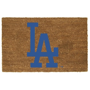 Los Angeles Dodgers 19.5 in. x 29.5 in. Coir Fiber Colored Logo Door Mat