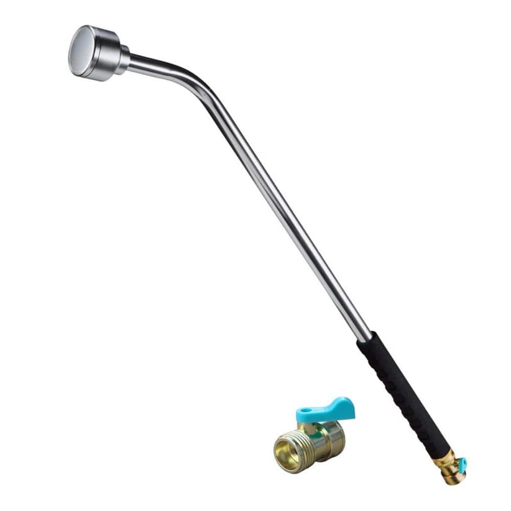 Thirty Inch Soft Rain Watering Wand with Six Hundred Micron Hole Shower Head and Detachable Flow Control Valve Silver price history on PriceWatchPro
