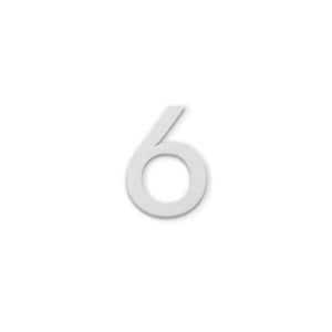 4 in. Magnetic Numbers - Silver Number 6