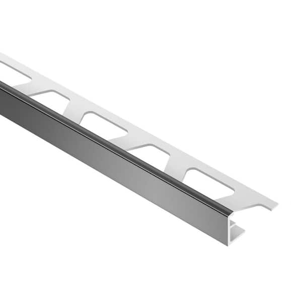 Schluter Jolly-P Black 7/16 in. x 8 ft. 2-1/2 in. PVC Tile Edging Trim