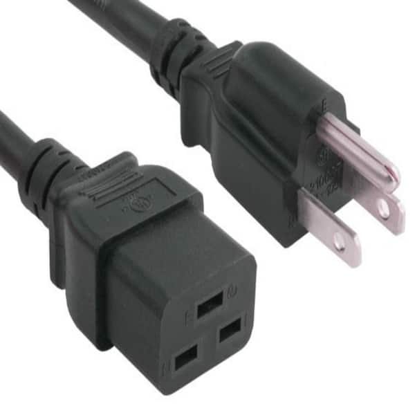 10 ft. 14 AWG 15 Amp 125-Volt Power Cord (NEMA 5-15P to IEC320 C19)