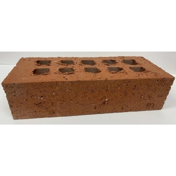 Unbranded 7-5/8 in. x 3-3/4 in. x 2-1/4 in. Red Clay Brick