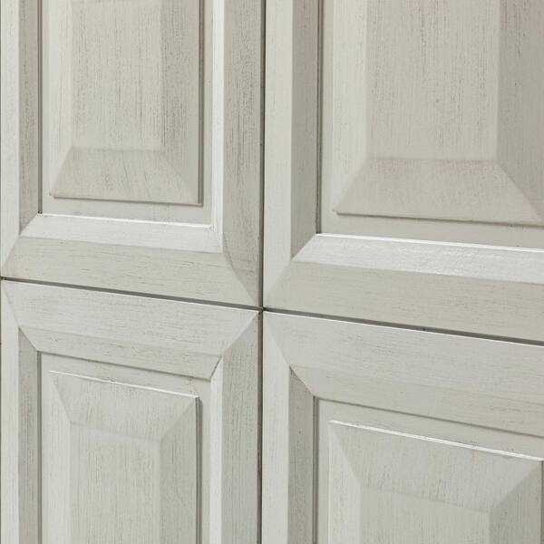 Large Double Door Sideboard Painted White. Simple Modern Shaker