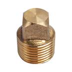 LTWFITTING 3/8 in. MIP Brass Pipe Square Head Plug Fitting (10-Pack ...