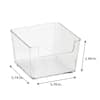 Simplify 4 Pack Small Square Clear Drawer Organizer 3.74 Wide 3.78 Length  in Clear 