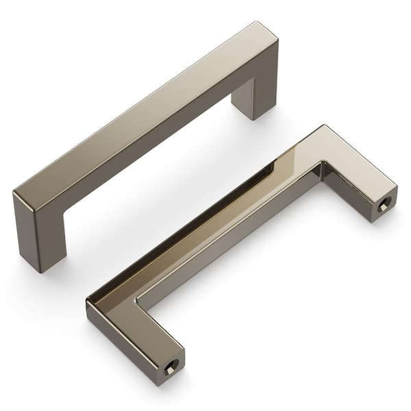 HICKORY HARDWARE Skylight 3 in. (76 mm) Polished Nickel Cabinet Pull (10-Pack)