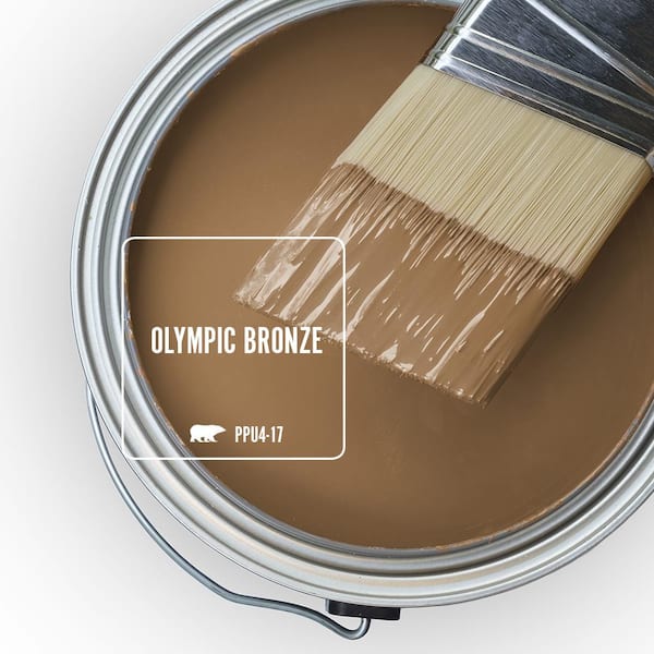 Olympic Gray Beige Interior Satin Paint Sample at