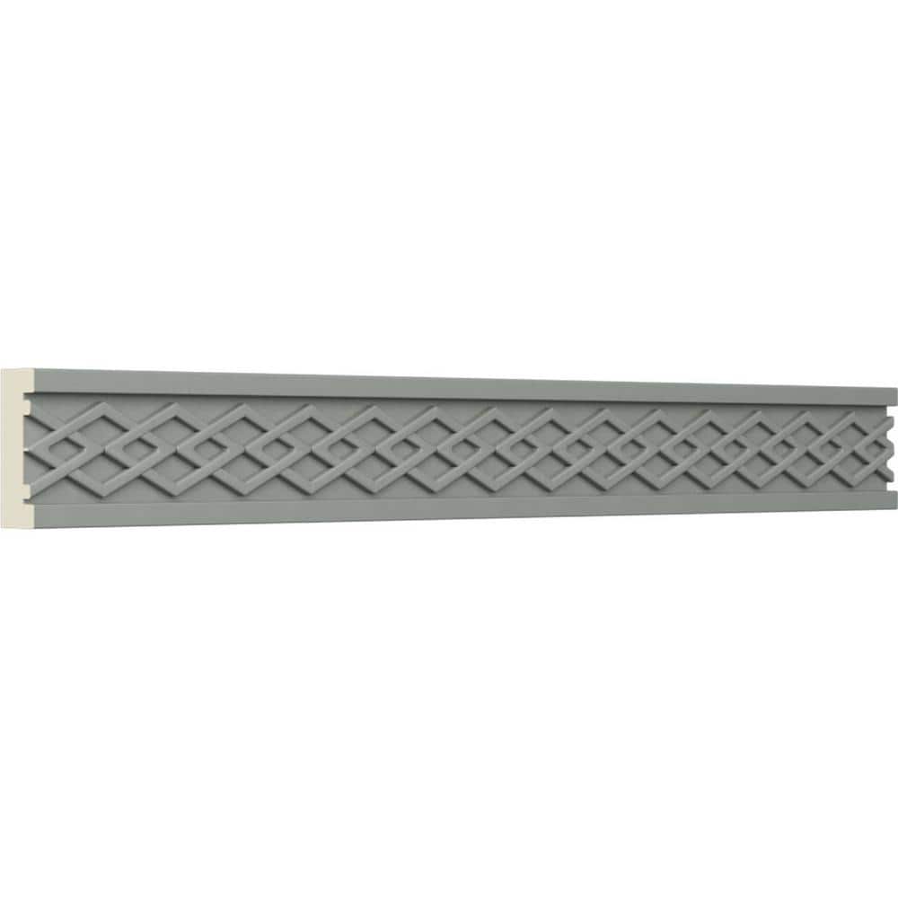 Primed Geometric Urethane Chair Rail Moulding Sample