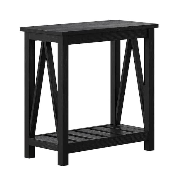 ＥＮアンブレラテーブル Gray 20 in. Rectangular Aluminum Outdoor Side Table, All-weather 2