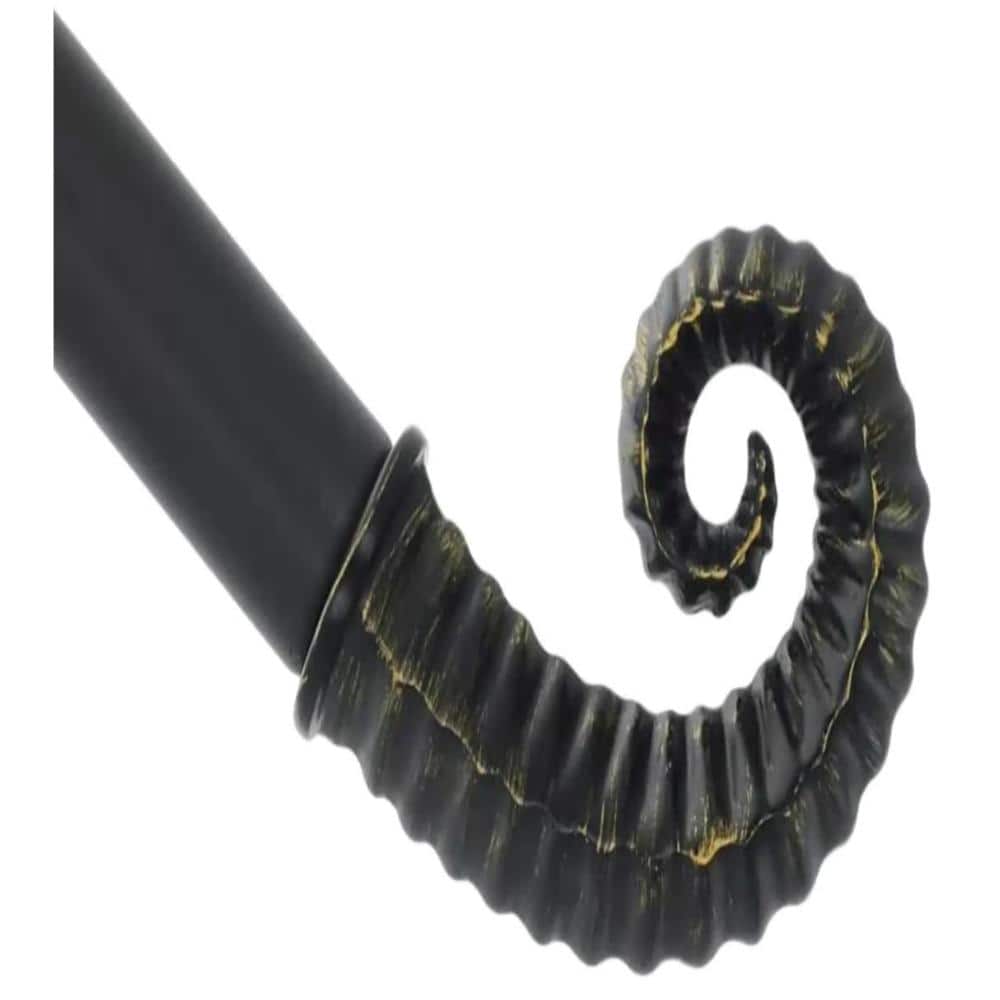 1-inch Diameter Horn Adjustable Single Drapery Curtain Rod price history on PriceWatchPro