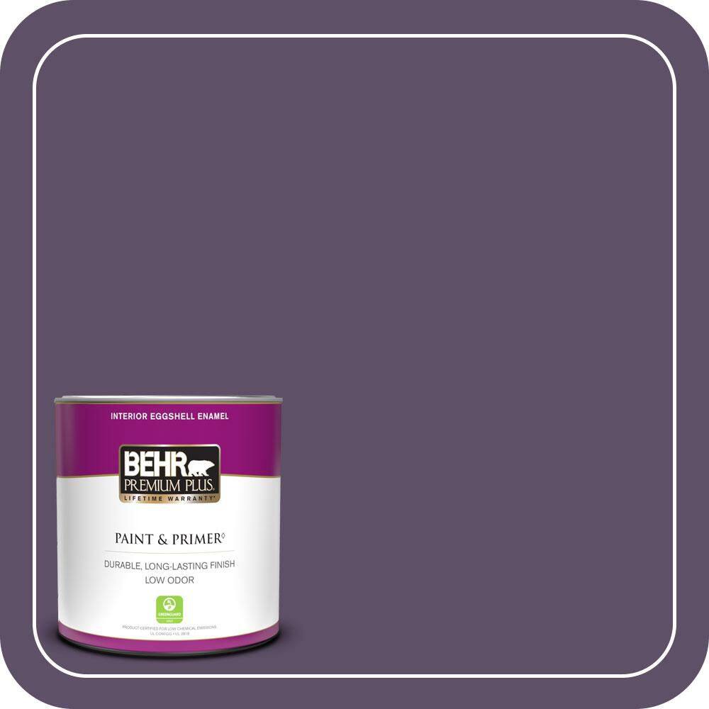 1 qt. #M560-7 Muscat Grape Eggshell Enamel Low Odor Interior Paint & Primer price history on PriceWatchPro