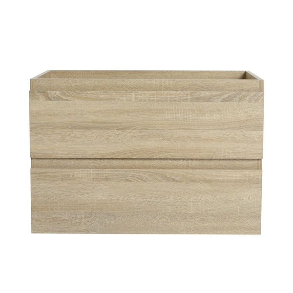 29.31 in. Bath Vanity Cabinet without Top in Light Oak Unassembled