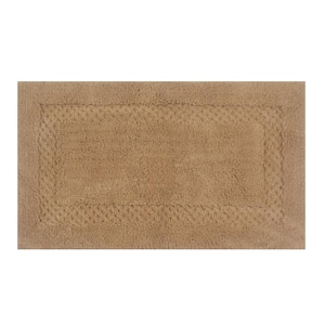 Classy 100% Cotton Bath Rugs Set, 21 in. x34 in. Rectangle, Linen