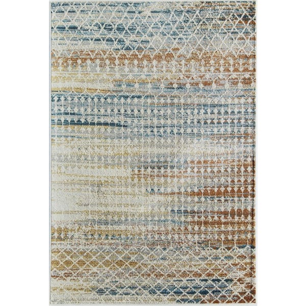 Taylor Tribal Harvest White Area Rug - 2 X 4