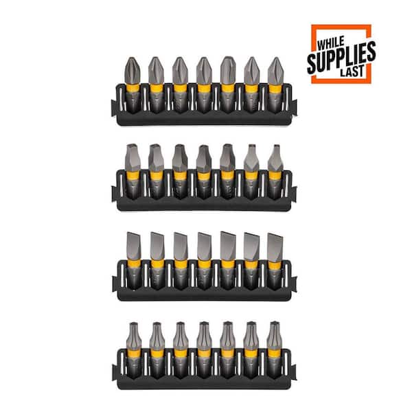 MAXFIT 1 in. Carbon Steel Driving Bit Set (28-Pieces)
