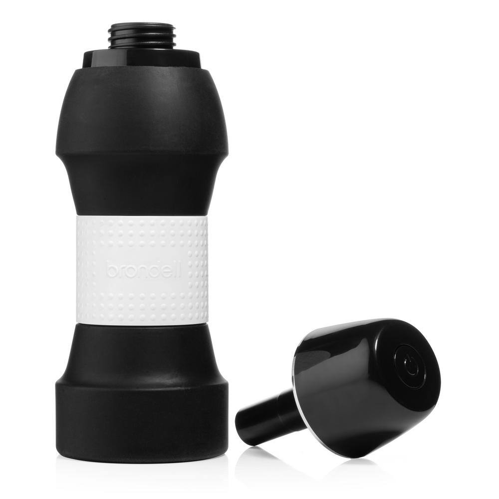 Compact Black and White Silicone Travel Bidet with Retractable Nozzle